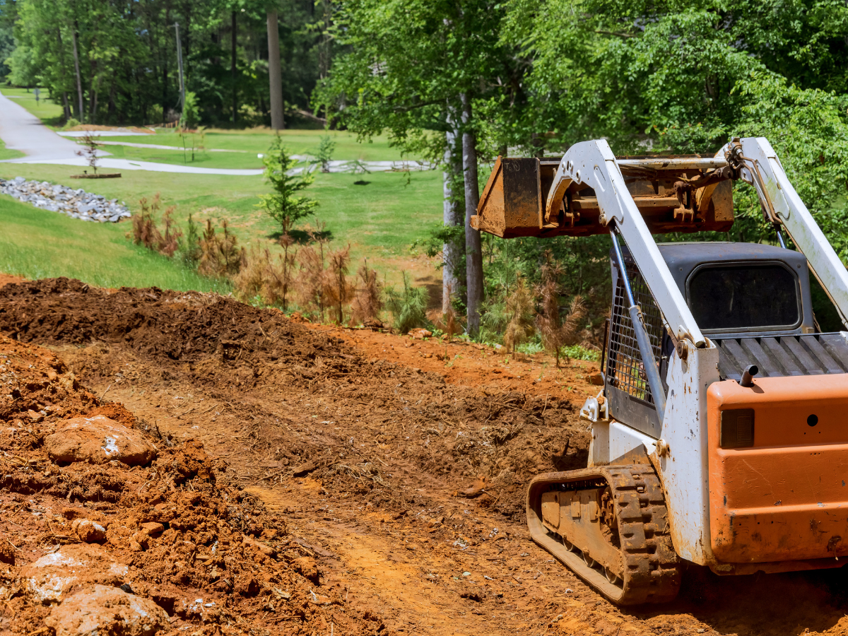 Xpress Construction & Services uses their equipment to help improve and maintain outdoor areas for the community.